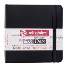 kniha Art Creation sketchbook dots 12 x 12 cm
