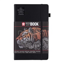 kniha Sakura Black sketchbook 13 x 21 cm