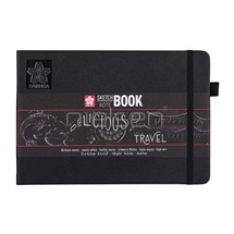 kniha Sakura Black sketchbook 21 x 14,8 cm