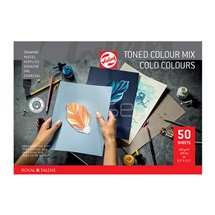 blok Talens Toned Colour Mix A4 - cold colour