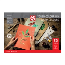 blok Talens Toned Colour Mix A4 - warm colour