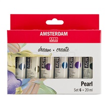Set akryl Amsterdam 6 x 20 ml Pearl