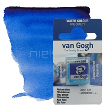 akvarel van GOGH pánvička - Phthalo blue