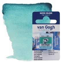 akvarel van GOGH pánvička - Turquoise green
