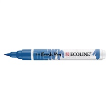 akvarel Ecoline brushpen - Prussian blue