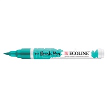 akvarel Ecoline brushpen - Turquoise green