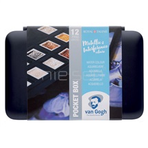 akvarel van Gogh set 12x pánvička - metallic+pearl