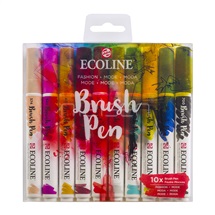 akvarel Ecoline brushpen set 10 ks Fashion