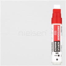 AMSTERDAM marker L 15mm - Titanium white