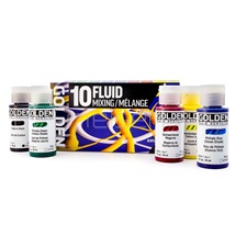 Akryl Golden - set Fluid Mixing, 10x30 ml