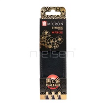 Sakura PIGMA Micron marker - set 3 ks + pouzdro