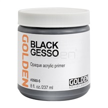 GOLDEN - Black Gesso, 237 ml