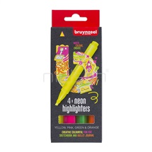 zvýrazňovač Bruynzeel Highlighter 4 ks